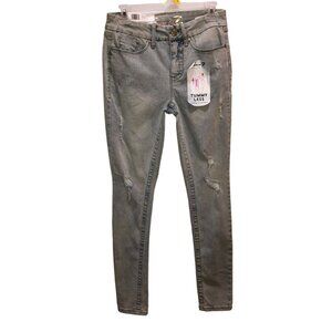 New Seven7 Size 4 Amsterdam Distressed Tummyless High Rise Skinny Denim Jeans